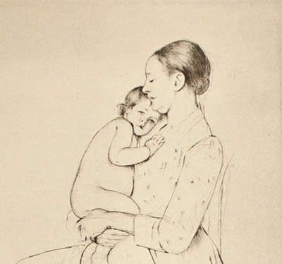 Cassatt, Mary (Mother and Baby )